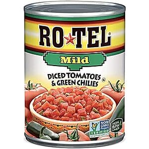 12-Pack 10-Oz Rotel Mild Diced Tomatoes and Green Chilies $9.50 w/ Subscribe & Save