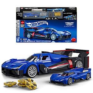 236-Piece Mattel Brick Shop Hot Wheels Cadillac Project GTP Hypercar Toy Kit $15.40