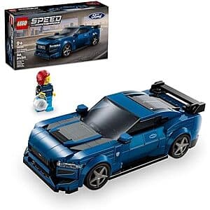 344-Pc LEGO Speed Champions: Ford Mustang Dark Horse Building Toy Set $17.60