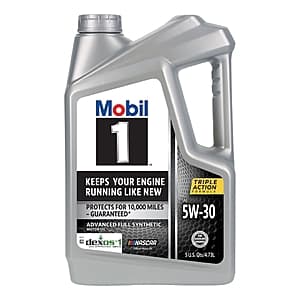 6-Pack 5-Qt Mobil 1 Advanced Full Synthetic Motor Oil (5W-30) $24.95