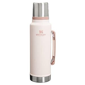 1.5-Qt Stanley Classic Legendary Insulated 18/8 SS Bottle (Rose Quartz) $27
