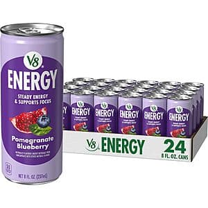 24-Count 8-Oz V8 Energy Drink (Pomegranate Blueberry) $7.20 & More w/ Subscribe & Save