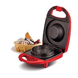 Rise By Dash Mini Waffle Bowl Maker (Red) $7.20 + Free S&H w/ Walmart+ or $35+