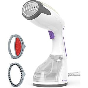 Beautural 1200W Portable Handheld Clothes Steamer w/ 360° Anti-Spill Design $13