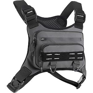 FLYDWV Breathable Chest Bag w/ Pockets & Safety Strips $15.75