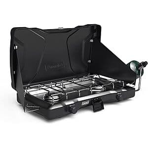 Coleman Triton 2-Burner 22000 BTU Portable Propane Stove $84 + Free S&H