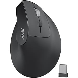 acer Ergonomic Wireless Vertical Mouse w/ 6 Buttons & Adjustable DPI $16