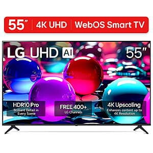 55" LG 55UA7500 4K 60Hz Smart webOS TV $298 + Free S&H