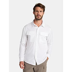 Ozark Trail Men's and Big Men's Upstream Long Sleeves Shirt $9.40