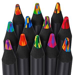 12-ct KUCHEY Colored Rainbow Pencils $3.50