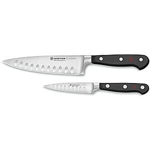 2-Pc Wüsthof Classic Hollow Edge Chef's Knife Set (6" & 3.5") $129 + Free S&H