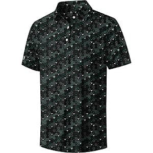 V VALANCH Men's Moisture Wicking Golf Shirt Polo (various) $9
