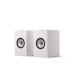 KEF Q1 Meta Bookshelf Speakers (Pair; White) $400 + Free S&H