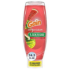 24.3-Oz Gain Ultra Original Dish Soap (Summer Watermelon) + $2 Walmart Cash $2.95 + Free Store Pickup