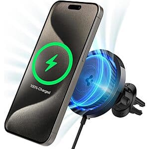 Spigen OneTap Car Mounts (iPhone/Galaxy): Pro 3 Cryomax Wireless Magsafe (iPhone) $17.50 & More