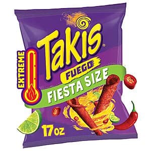 17-Oz Takis Hot Chili Pepper & Lime Spicy Rolled Tortilla Chips (Fuego) $4.25 w/ Subscribe & Save & More