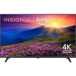 50" Insignia F50 4K UHD LED Smart Fire TV $130 + Free Shipping