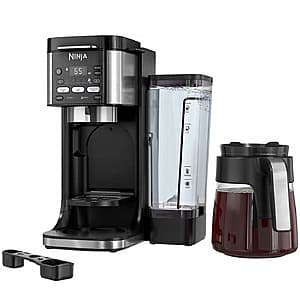 Black Ninja CFP105 DualBrew coffee maker with dual brewing capability for hot and iced coffee.