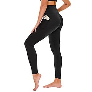 Tnnzeet Women's High Waisted Leggings w/ 2-Pockets (Various Colors) $4.50 & More