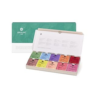 40-Ct OSULLOC Premium Tea Collection (10 Flavors) $28