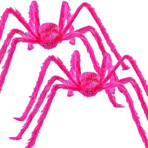Wymulot Halloween Giant Hairy Spider Decorations (2 Styles) $7