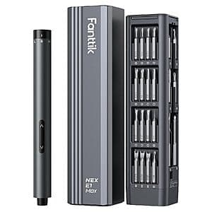 Fanttik E1 Max 3.7V Mini Electric Screwdriver Set w/ 50 Mag Bits $32.95 + Free S&H