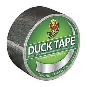 Duck Brand 1.88" x 15-Yd Metallic Duct Tape (Chrome) $3.50