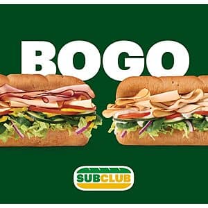 Select Subway Restaurants Locations: Subway Footlong Sandwich B1G1 Free (Valid Online/App Orders thru 4/28)