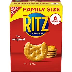 20.5-Oz Ritz Family Size Original Crackers $3.40 w/ S&S
