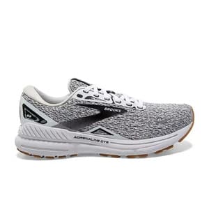 Brooks Men's Adrenaline 23 GTS "Oreo" Running Shoes (White/Black) $74 + Free Shipping