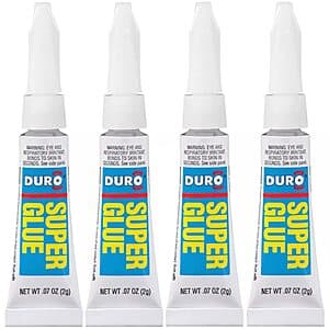 4-Pack .07-Oz Duro Super Glue $2.24 + Free Shipping w/ Prime or on $35+