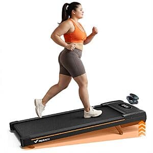 MERACH W50 Lite Walking Pad Treadmill w/ 10% Auto Incline $150 + Free S&H
