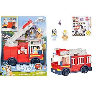 Select Locations: Bluey Firetruck Playset w/ Sticker Sheet $9