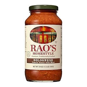24-Oz Rao's Homemade Pasta Sauce (Bolognese) $4.70 w/ S&S