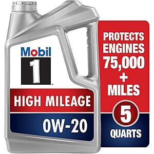 5-Qt Mobil 1 Advanced Full Synthetic Motor Oil: 0W-40, 5W-20, 5W-30, 15W-50, 0W-20 $25 & More