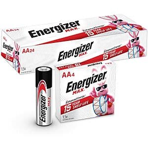 24-Count Energizer Max AA Alkaline Batteries $11.10 w/ Subscribe & Save