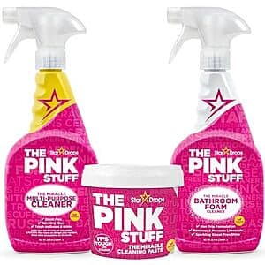Select Accts: 3-Pk Stardrops The Pink Stuff Cleaning Bundle $11.60 w/ S&S