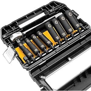 10-Pc DeWALT 1/2" Drive Impact Socket Set w/ 1/4" to 1/2" Adapters $38.60 + Free S&H