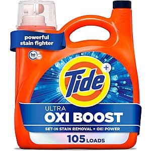 148-Oz Tide Ultra Oxi Boost Liquid Laundry Detergent 4 for $55.90 w/ S&S + Free S&H