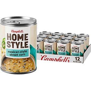 12-Pack 16.3oz Campbell's Homestyle Mexican Style Street Corn Soup $10.80