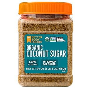 24-Oz BetterBody Foods Organic Coconut Sugar $5.40 w/ S&S