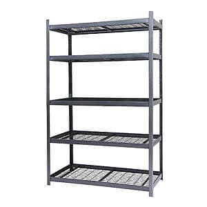Open Box: RUGGED RACK Boltless Wire Shelving Rack (48" x 24" x 72") $47 + Free S&H