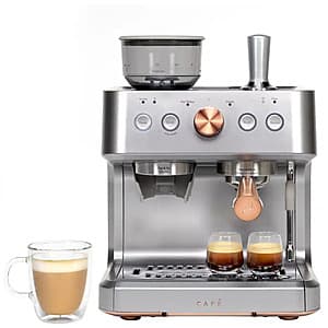 Cafe Bellissimo 15-Bar Semi Automatic Espresso Machine (Steel Silver) $290 + Free Shipping