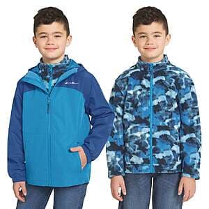 Costco Members: Eddie Bauer Youth 3-in-1 Jacket (Blue or Pink) 5 for $49.95 + Free S&H