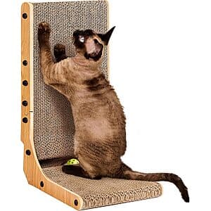 19" EHEYCIGA L-Shape Vertical Cardboard Cat Scratcher $11.20 & More