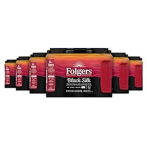6-Pack 22.6-Oz Folgers Black Silk Dark Roast Coffee $31.45 w/ Subscribe & Save