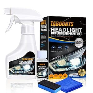 4-Pc Tabounts Headlight Restoration Kit $10
