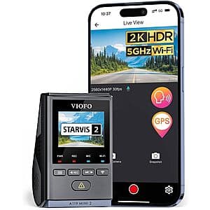 Prime Members: Viofo Dash Cams: A229Plus 2-Channel $160, A119 Mini 2 $86 & More + Free Shipping