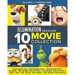 Illumination Presents: 10-Movie Collection (Blu-ray) $33
