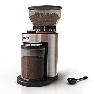 KRUPS Flat Burr Electric Coffee Grinder $49 (or less) + Free S&H